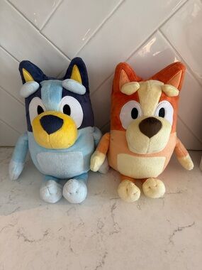 Set of Bluey and Bingo Talking Singing Plush Toy Kids Birthday Gift idea Toddler